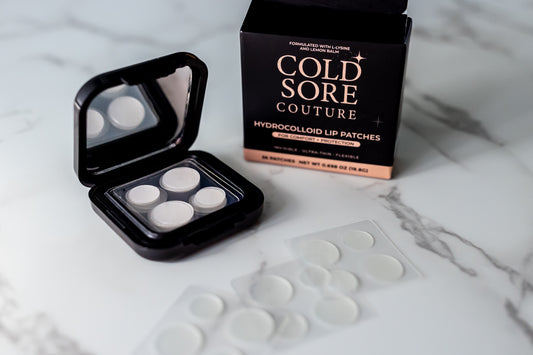 Cold Sore Couture Mirrored Compact with Hydrocolloid Patches (36 Count)