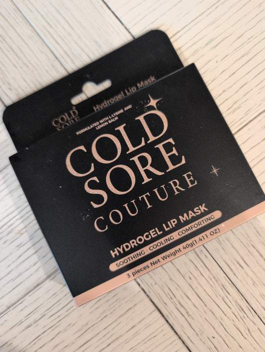 Cold Sore Couture Hydrogel Lip Mask (3 Pack)
Cooling • Hydrating • Comforting